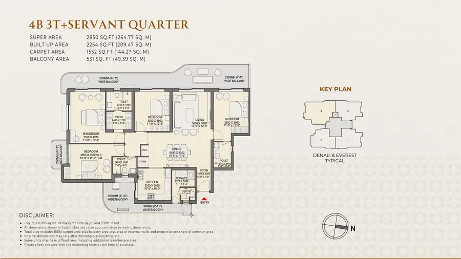 4 BHK Floor Plan