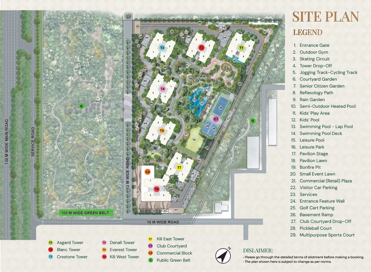 Eldeco 7 Peaks Site Plan Master Plan Layout Greater Noida