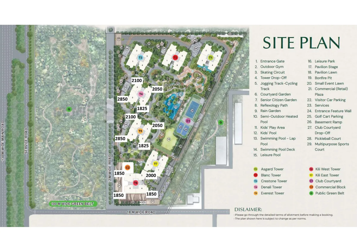 Eldeco 7 Peaks Site Plan Master Plan
